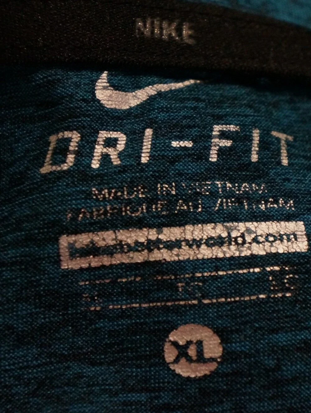 Nike Swim Dri-Fit Men’s Teal Shirt UPF 40+ Size XL